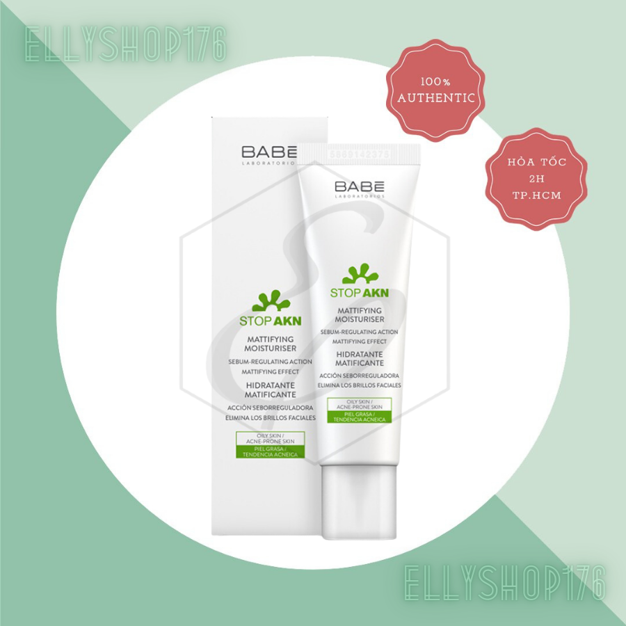 Kem Dưỡng Kiềm Dầu, Giảm Mụn BABE Laboratorios Mattifying Moisturiser 50ml
